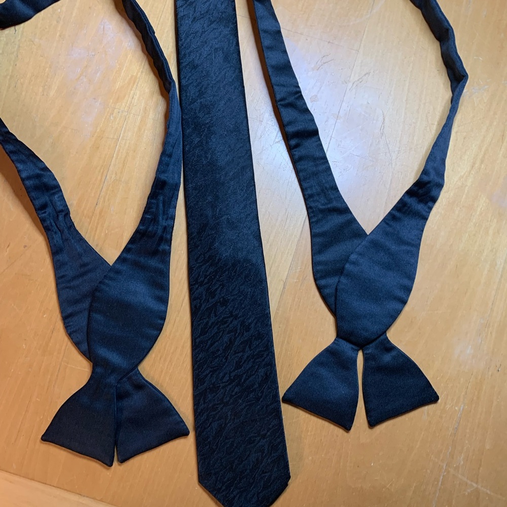 Black ties for work.